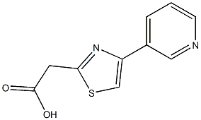 2-[4-(pyridin-3-yl)-1,3-thiazol-2-yl]acetic acid 结构式