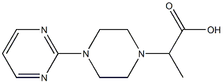 2-[4-(pyrimidin-2-yl)piperazin-1-yl]propanoic acid Structure