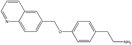 2-[4-(quinolin-6-ylmethoxy)phenyl]ethan-1-amine|