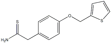 2-[4-(thien-2-ylmethoxy)phenyl]ethanethioamide Structure