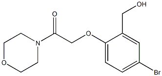 2-[4-bromo-2-(hydroxymethyl)phenoxy]-1-(morpholin-4-yl)ethan-1-one Structure