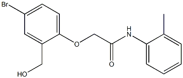 2-[4-bromo-2-(hydroxymethyl)phenoxy]-N-(2-methylphenyl)acetamide|