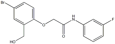 2-[4-bromo-2-(hydroxymethyl)phenoxy]-N-(3-fluorophenyl)acetamide