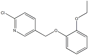 2-chloro-5-(2-ethoxyphenoxymethyl)pyridine 结构式