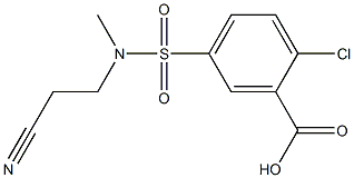 2-chloro-5-[(2-cyanoethyl)(methyl)sulfamoyl]benzoic acid