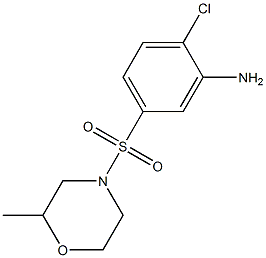 2-chloro-5-[(2-methylmorpholine-4-)sulfonyl]aniline Structure