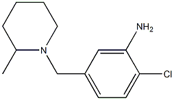 2-chloro-5-[(2-methylpiperidin-1-yl)methyl]aniline Struktur