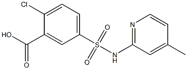 2-chloro-5-[(4-methylpyridin-2-yl)sulfamoyl]benzoic acid