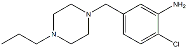  2-chloro-5-[(4-propylpiperazin-1-yl)methyl]aniline