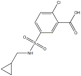 2-chloro-5-[(cyclopropylmethyl)sulfamoyl]benzoic acid