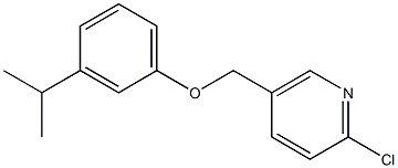 2-chloro-5-[3-(propan-2-yl)phenoxymethyl]pyridine 化学構造式