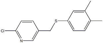 2-chloro-5-{[(3,4-dimethylphenyl)sulfanyl]methyl}pyridine