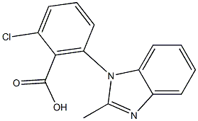 2-chloro-6-(2-methyl-1H-1,3-benzodiazol-1-yl)benzoic acid