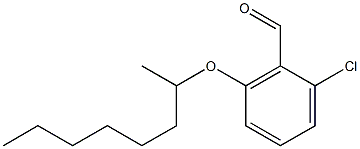 2-chloro-6-(octan-2-yloxy)benzaldehyde 化学構造式