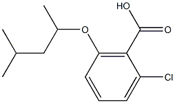 2-chloro-6-[(4-methylpentan-2-yl)oxy]benzoic acid Structure