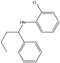 2-chloro-N-(1-phenylbutyl)aniline 结构式