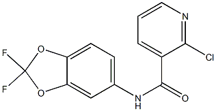  2-chloro-N-(2,2-difluoro-2H-1,3-benzodioxol-5-yl)pyridine-3-carboxamide