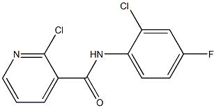 2-chloro-N-(2-chloro-4-fluorophenyl)pyridine-3-carboxamide Structure