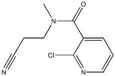 2-chloro-N-(2-cyanoethyl)-N-methylpyridine-3-carboxamide,,结构式