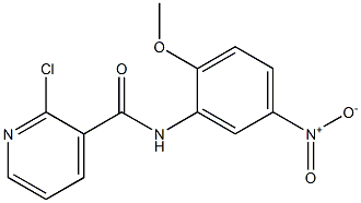  2-chloro-N-(2-methoxy-5-nitrophenyl)pyridine-3-carboxamide