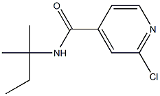 2-chloro-N-(2-methylbutan-2-yl)pyridine-4-carboxamide Structure
