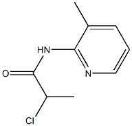 2-chloro-N-(3-methylpyridin-2-yl)propanamide Structure