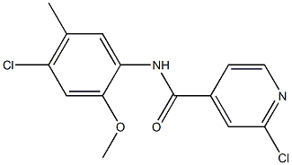 2-chloro-N-(4-chloro-2-methoxy-5-methylphenyl)pyridine-4-carboxamide