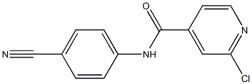 2-chloro-N-(4-cyanophenyl)pyridine-4-carboxamide Structure