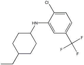 2-chloro-N-(4-ethylcyclohexyl)-5-(trifluoromethyl)aniline,,结构式