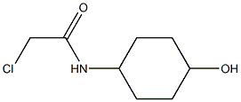 2-chloro-N-(4-hydroxycyclohexyl)acetamide 化学構造式