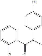 2-chloro-N-(4-hydroxyphenyl)-N-methylbenzamide 化学構造式