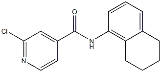 2-chloro-N-(5,6,7,8-tetrahydronaphthalen-1-yl)pyridine-4-carboxamide 结构式