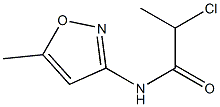 2-chloro-N-(5-methyl-1,2-oxazol-3-yl)propanamide 结构式