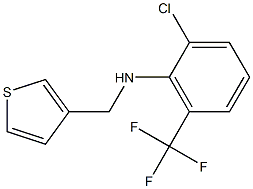 2-chloro-N-(thiophen-3-ylmethyl)-6-(trifluoromethyl)aniline 结构式