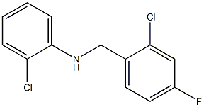 2-chloro-N-[(2-chloro-4-fluorophenyl)methyl]aniline Structure