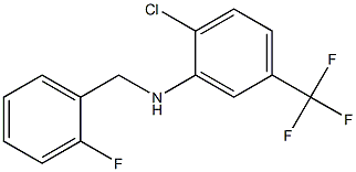 2-chloro-N-[(2-fluorophenyl)methyl]-5-(trifluoromethyl)aniline|