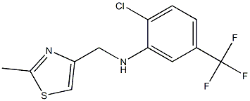 2-chloro-N-[(2-methyl-1,3-thiazol-4-yl)methyl]-5-(trifluoromethyl)aniline Structure