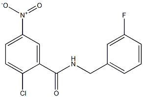 2-chloro-N-[(3-fluorophenyl)methyl]-5-nitrobenzamide
