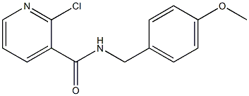 2-chloro-N-[(4-methoxyphenyl)methyl]pyridine-3-carboxamide,,结构式