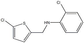 2-chloro-N-[(5-chlorothiophen-2-yl)methyl]aniline 结构式