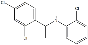 2-chloro-N-[1-(2,4-dichlorophenyl)ethyl]aniline,,结构式