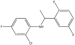2-chloro-N-[1-(2,5-difluorophenyl)ethyl]-4-fluoroaniline 结构式