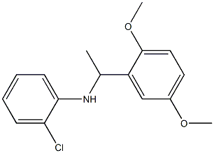 2-chloro-N-[1-(2,5-dimethoxyphenyl)ethyl]aniline Struktur