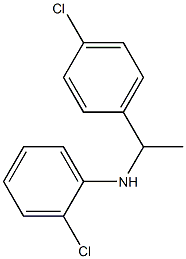 2-chloro-N-[1-(4-chlorophenyl)ethyl]aniline Structure