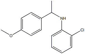 2-chloro-N-[1-(4-methoxyphenyl)ethyl]aniline Structure