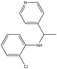 2-chloro-N-[1-(pyridin-4-yl)ethyl]aniline 化学構造式