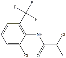 2-chloro-N-[2-chloro-6-(trifluoromethyl)phenyl]propanamide 化学構造式
