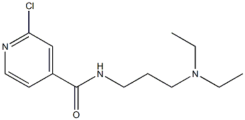 2-chloro-N-[3-(diethylamino)propyl]pyridine-4-carboxamide Structure