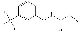 2-chloro-N-{[3-(trifluoromethyl)phenyl]methyl}propanamide Structure