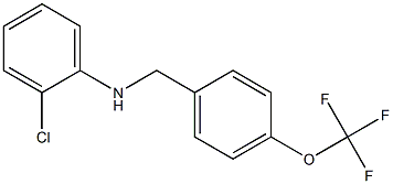 2-chloro-N-{[4-(trifluoromethoxy)phenyl]methyl}aniline Structure